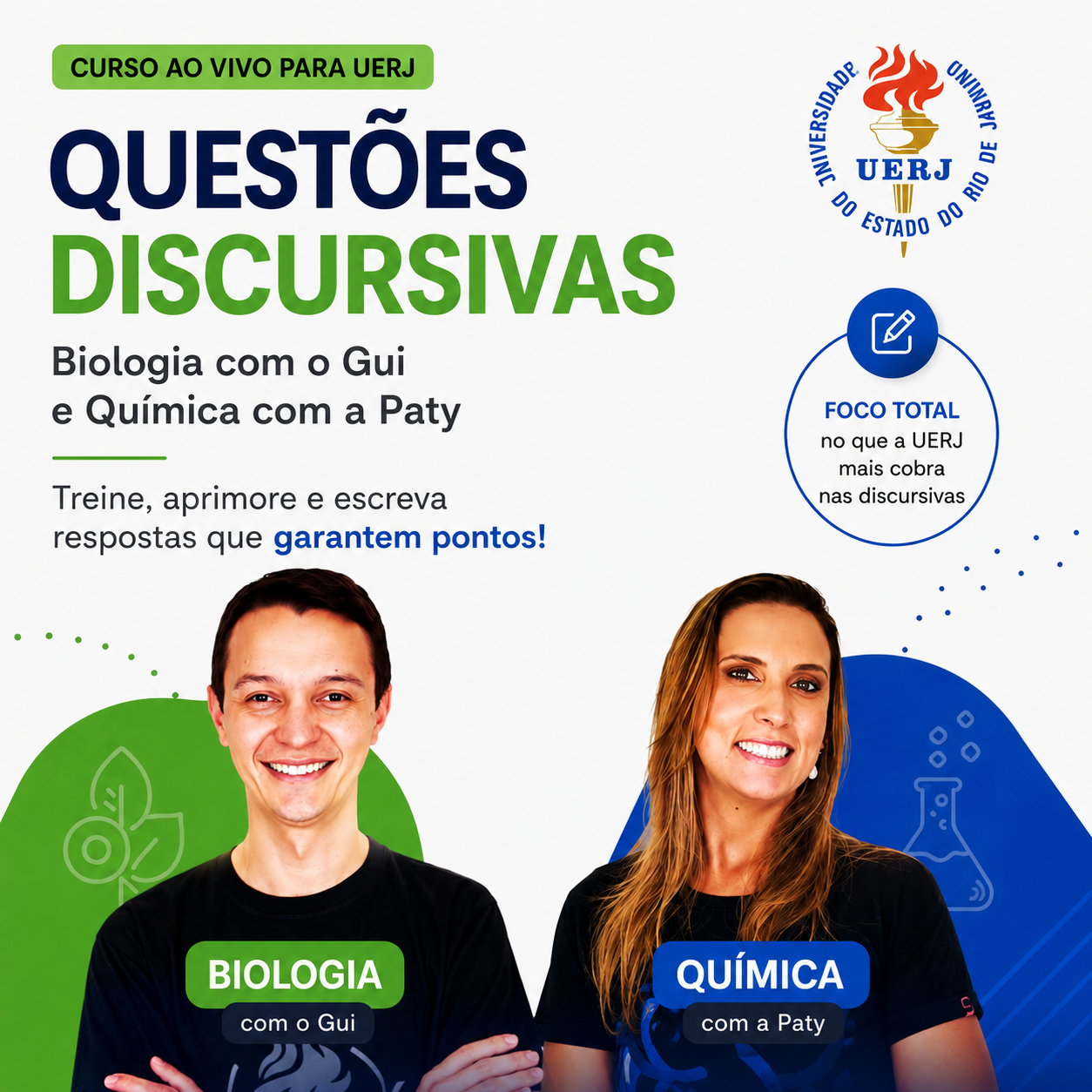 DISCURSIVAS UERJ - QUÍMICA E BIOLOGIA