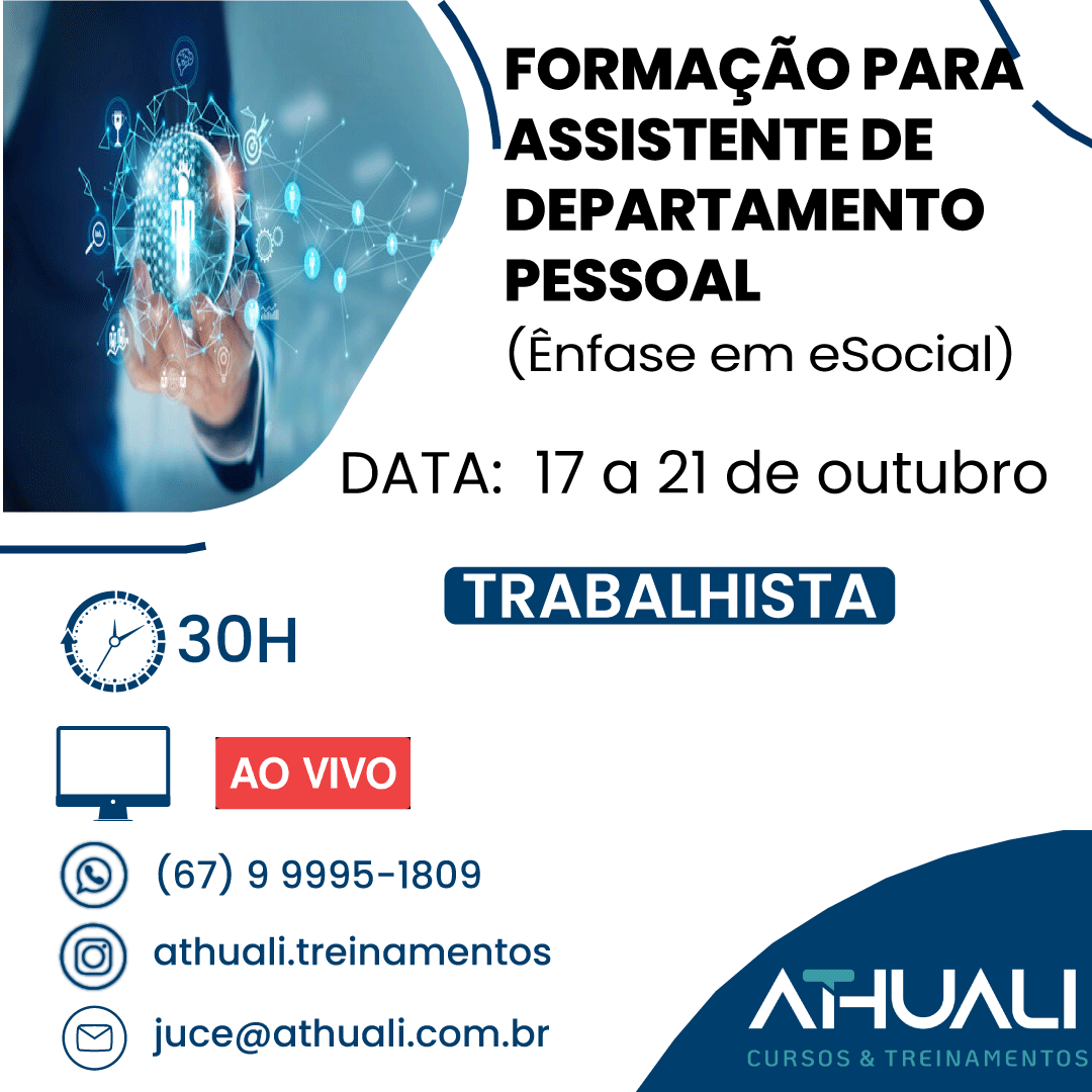 Cbo Assistente Departamento Pessoal - RETOEDU