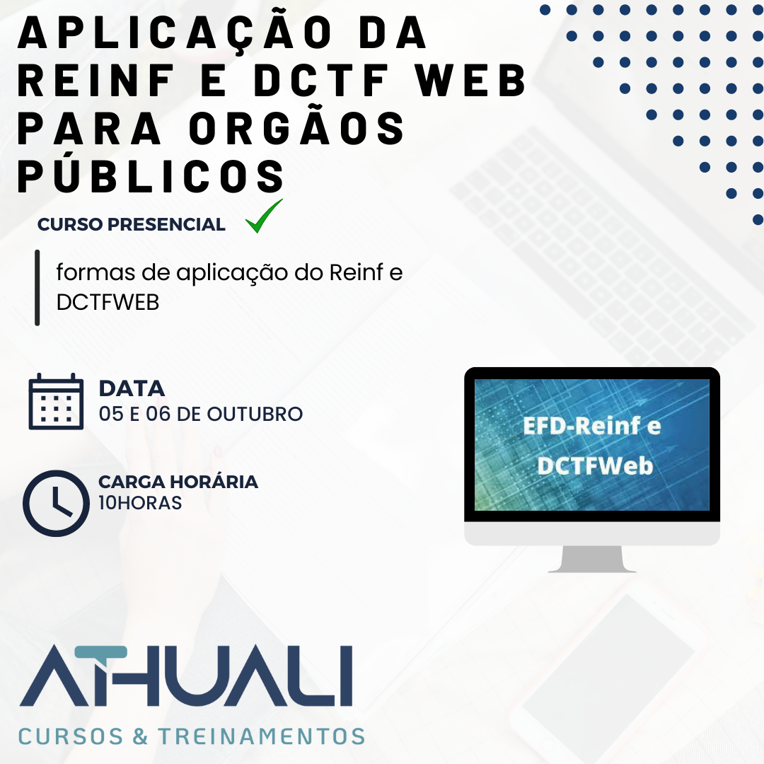Aplicação da Reinf e Dctf Web para Orgãos Públicos