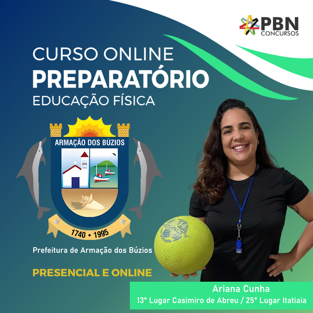 PREPARATÓRIO PARA CONCURSO PREFEITURA DE ARMAÇÃO DE BÚZIOS